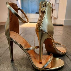 Venus Gold High Heals. Never Worn